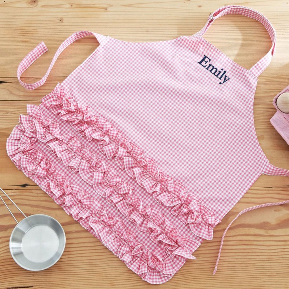 Pottery Barn Kids LET'S PLAY Ruffle Apron JOLEE